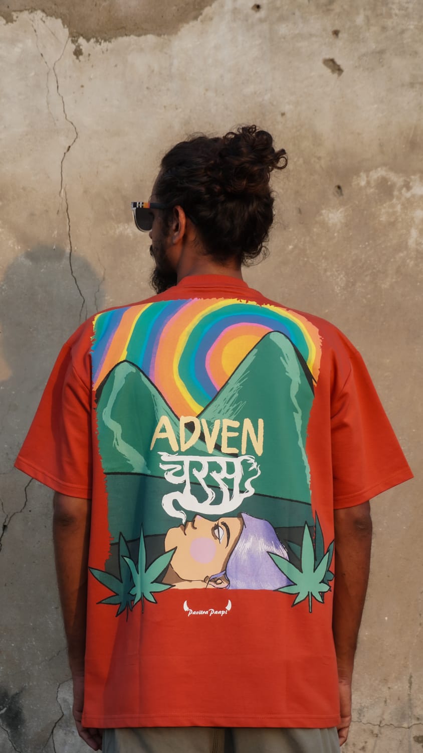 AdvenCHARAS cotton T-shirt by Pavitra Paapi, view 2