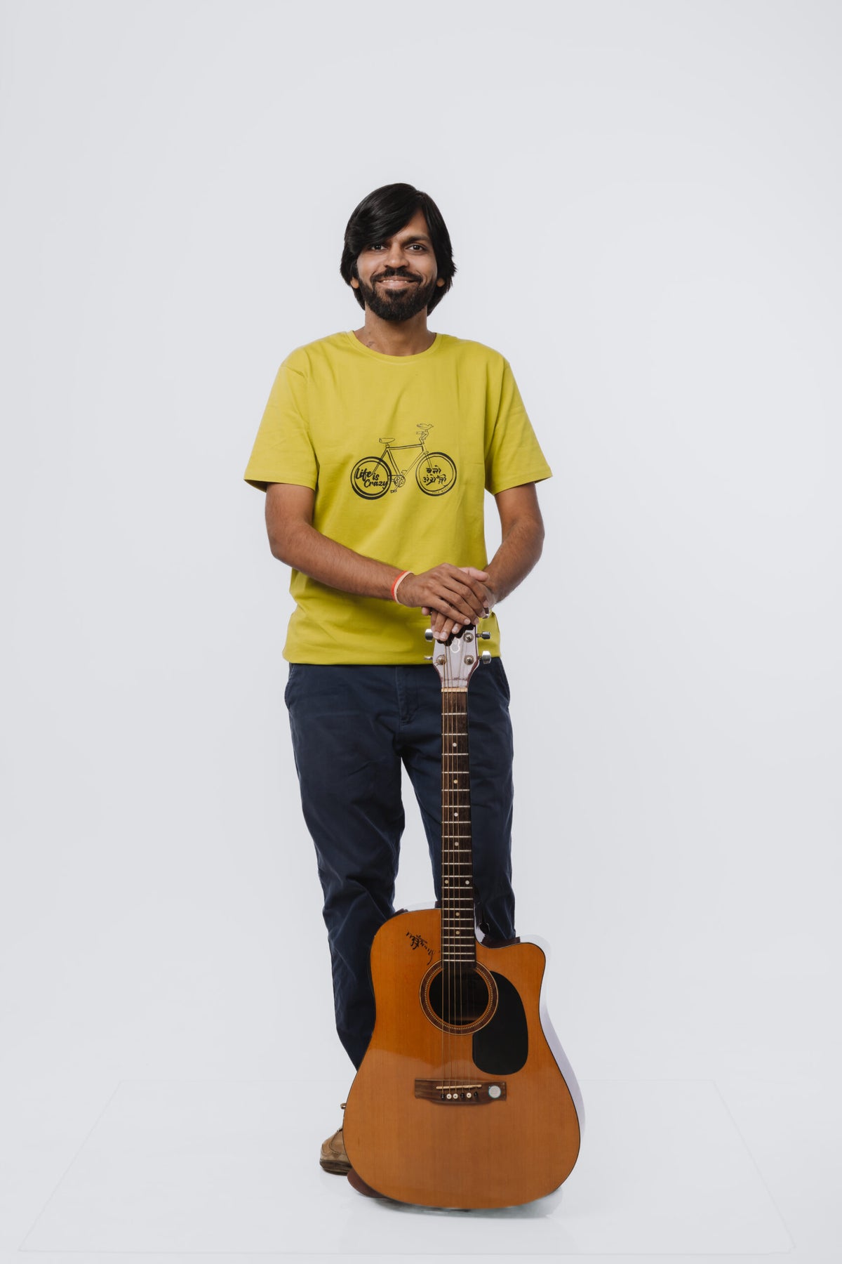 Life is Crazy Folk Masti T-shirt by Pavitra Paapi, view 3