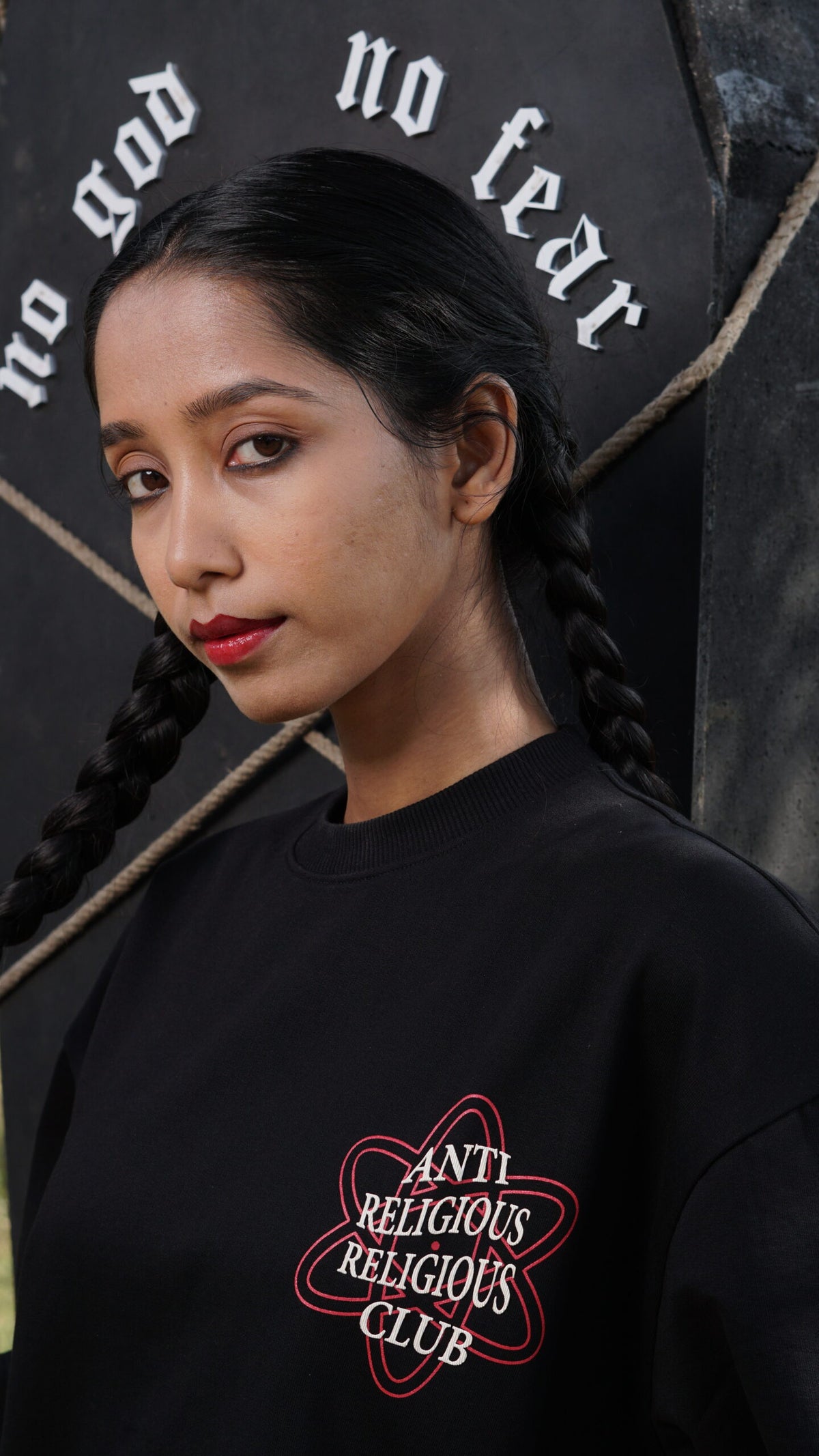 Anti Religious Religious Club T-shirt by Pavitra Paapi, view 3