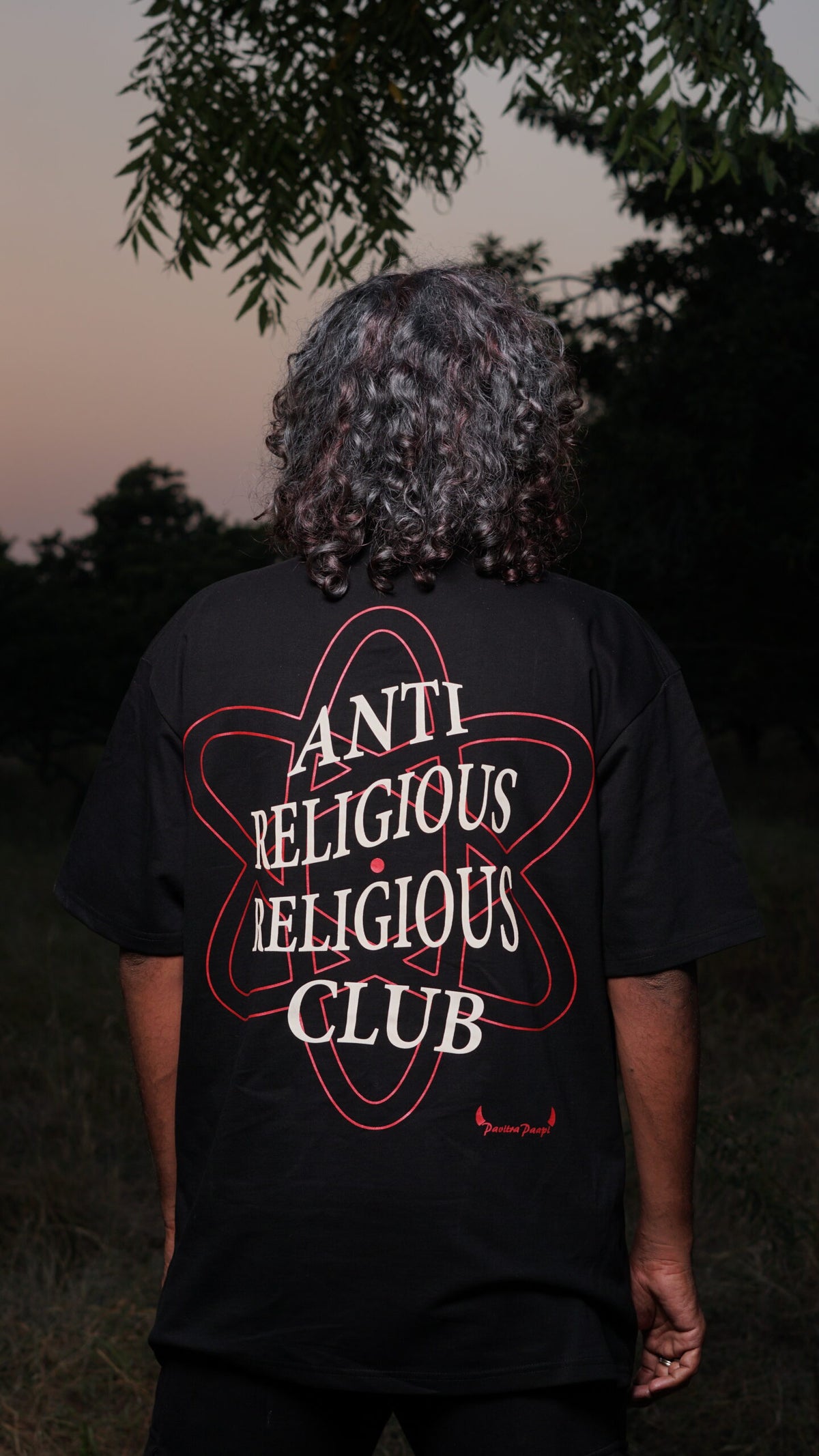 Anti Religious Religious Club T-shirt by Pavitra Paapi, view 2