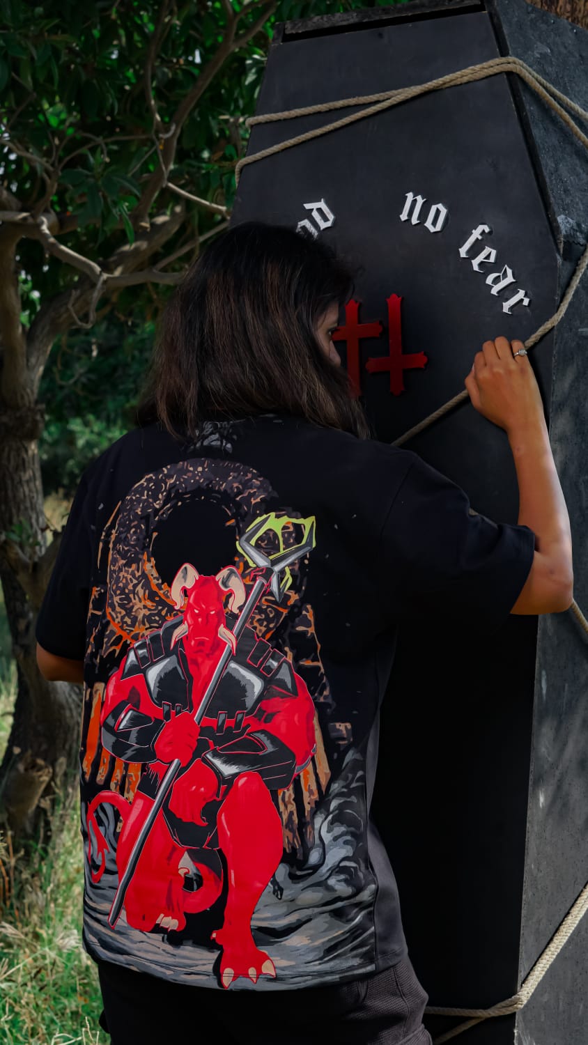 Hell Yeah graphic T-shirt by Pavitra Paapi, view 2