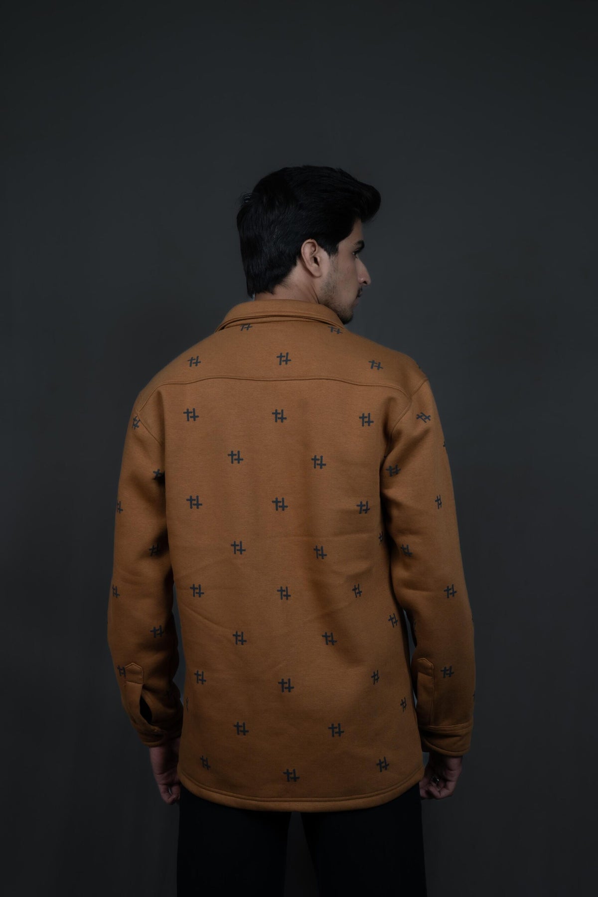 Anti Religious Religious Club ochre jacket by Pavitra Paapi, view 2