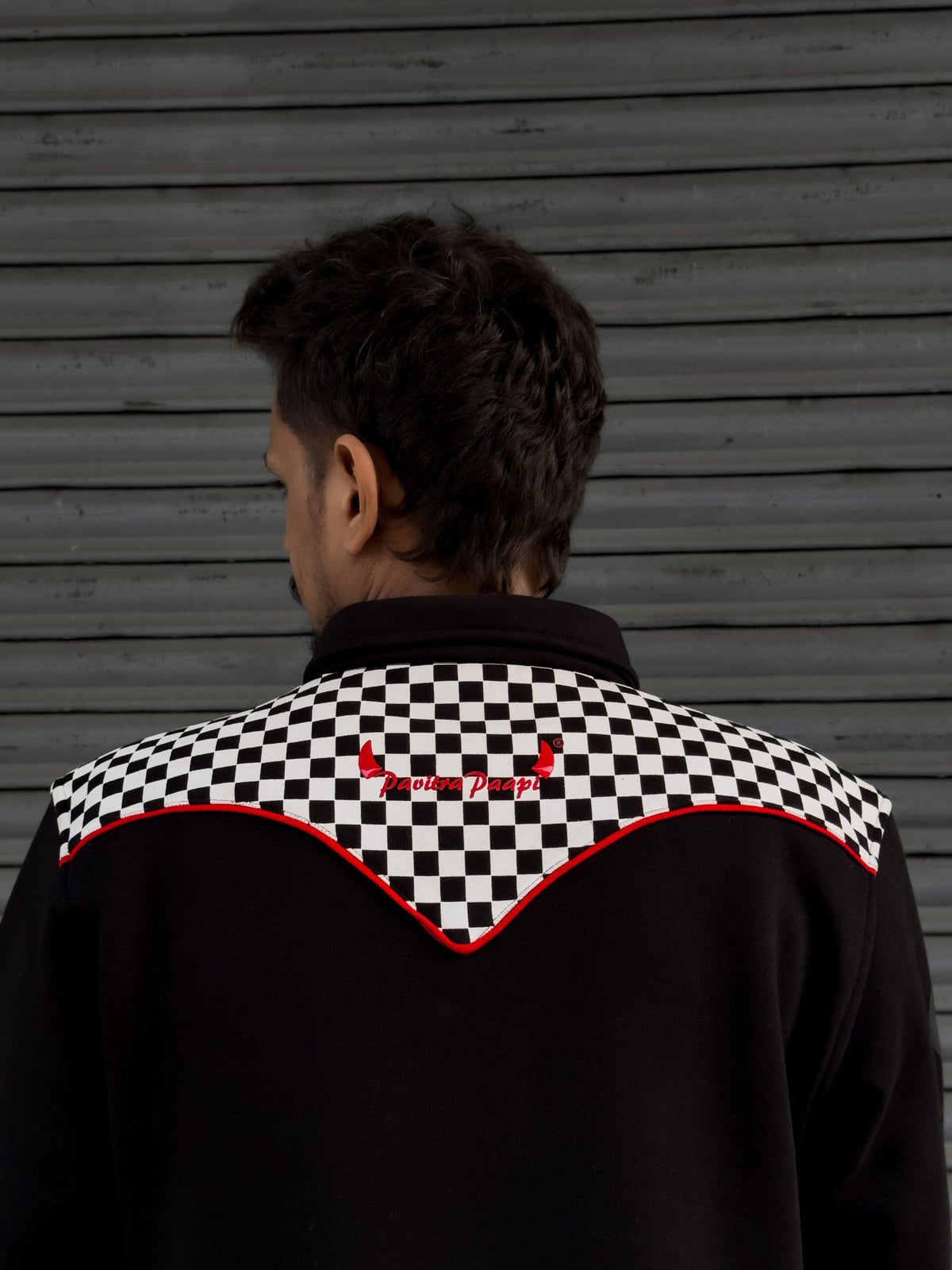 Racing Print jacket by Pavitra Paapi, view 5