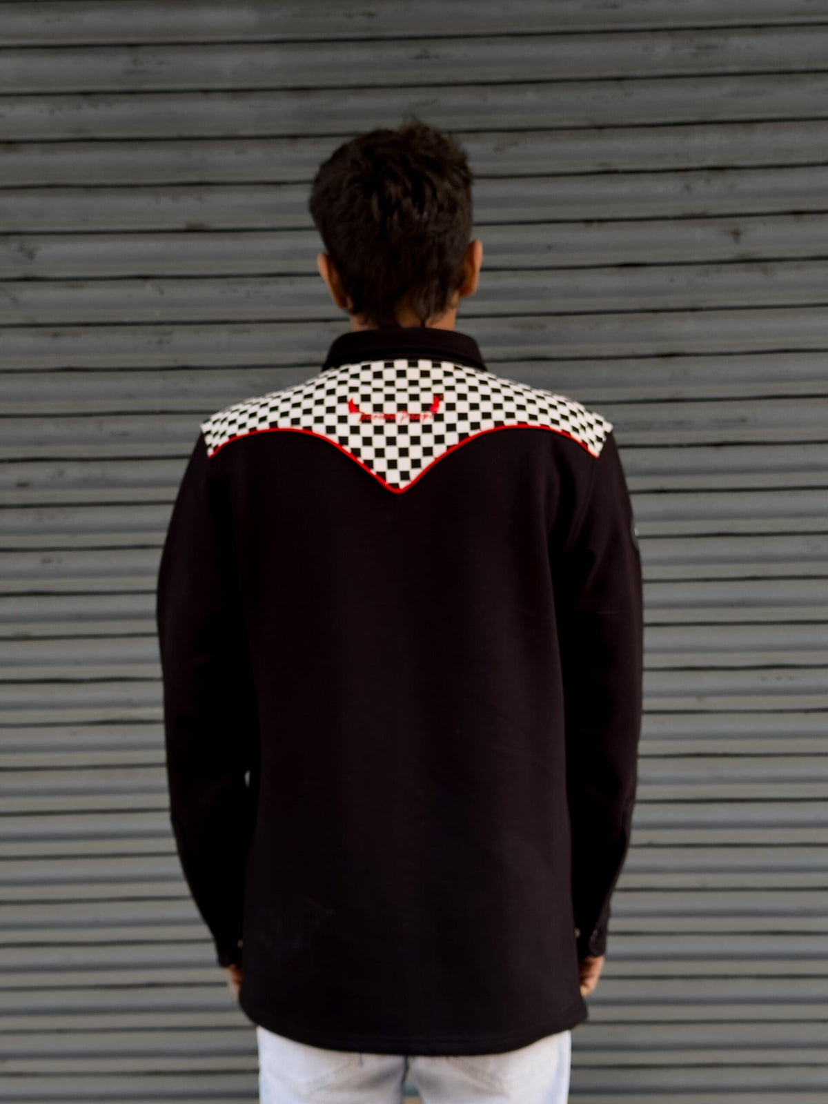 Racing Print jacket by Pavitra Paapi, view 6