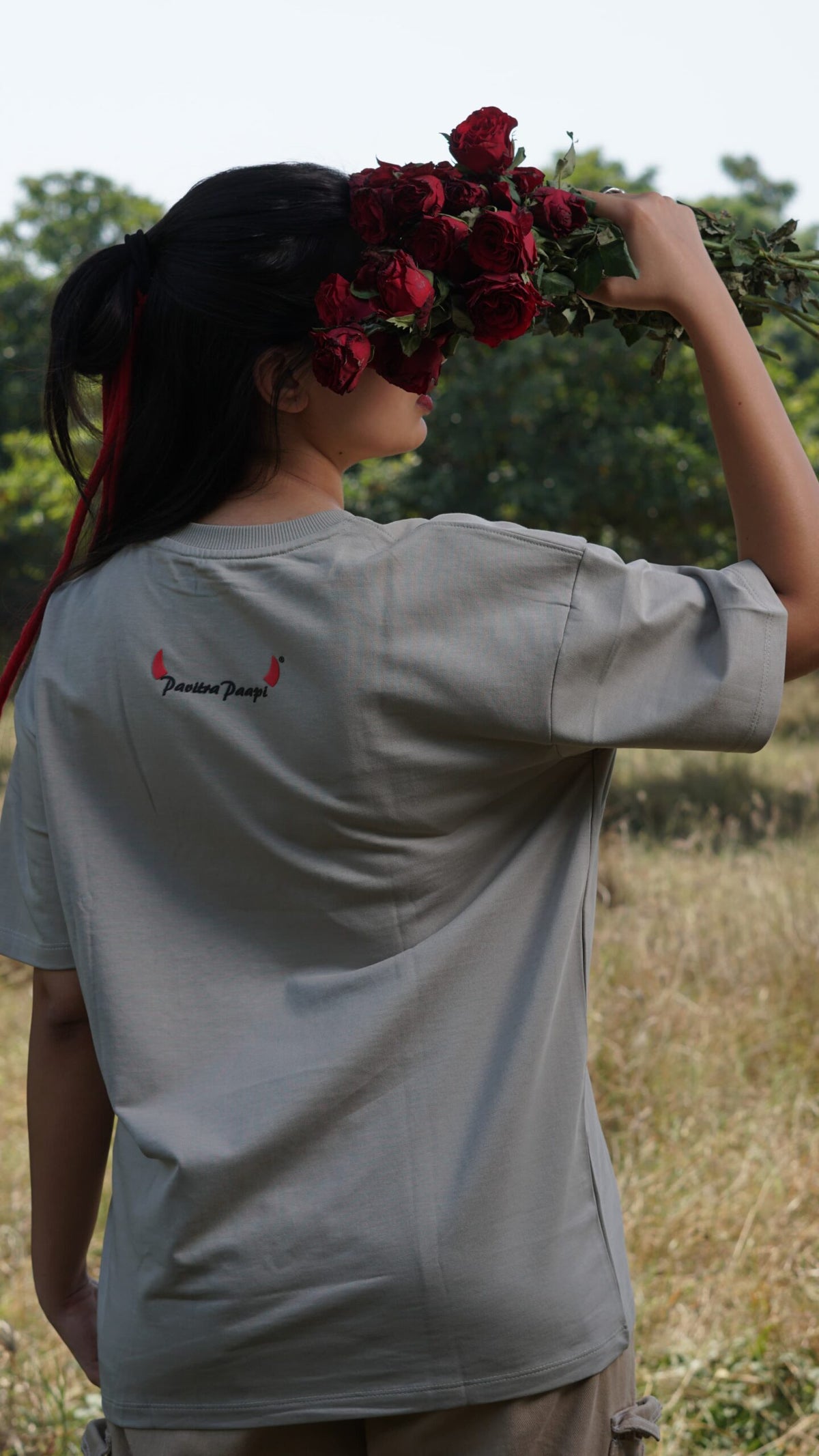 Good is Good Bad is Better skull T-shirt by Pavitra Paapi, view 3